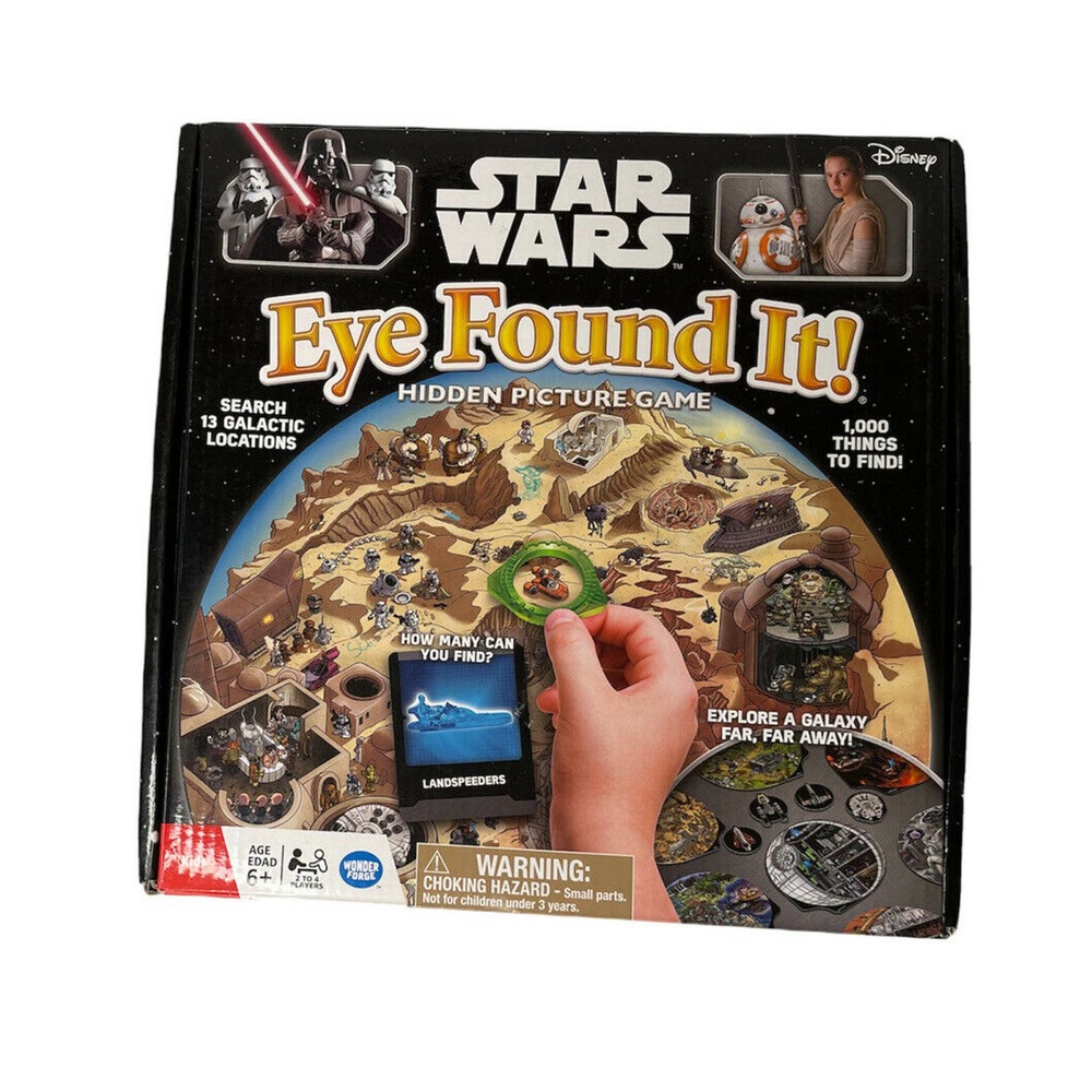 Disney Star Wars Eye Found It Hidden Picture Board Game‎ Hasbro Complete